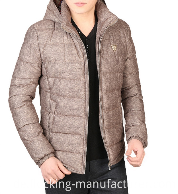 100% Polyester Printed Memory Fabric for Men's Winter Garment
